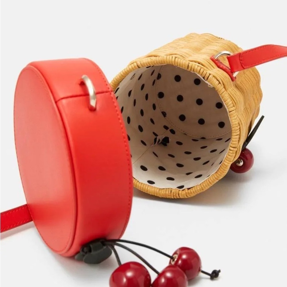 Kate Spade New York Picnic Wicker Cherry Crossbody - Picture 4 of 16